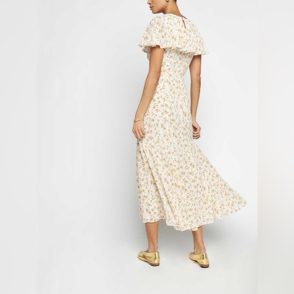 Reformation Bronwen midi dress size 10 - Picture 3 of 11